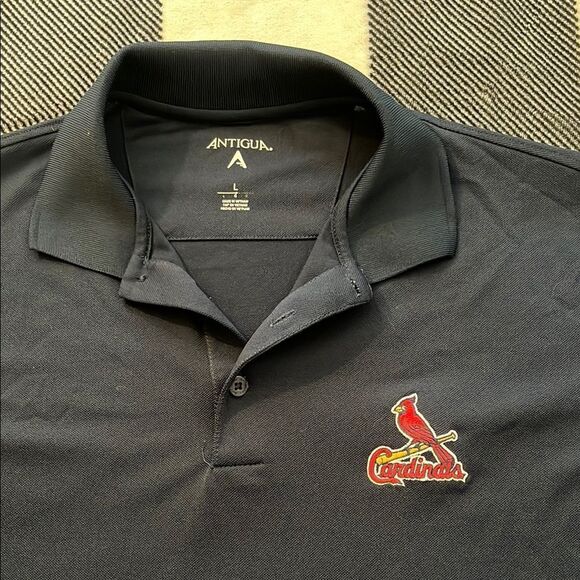 Antigua Navy Blue Cardinals Polo Shirt - Picture 1 of 2